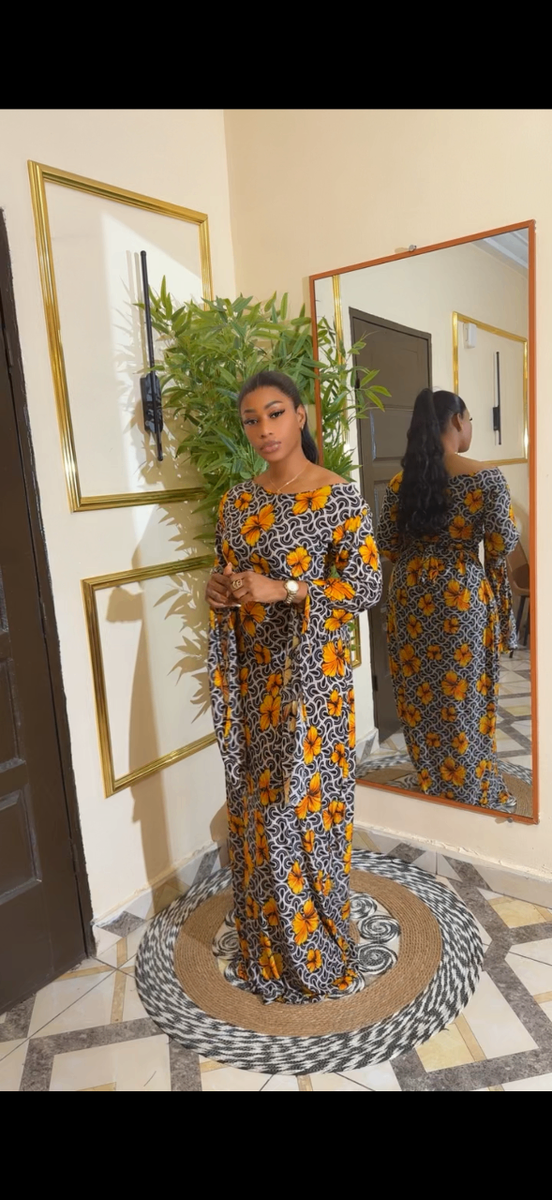 Robe élégante en wax