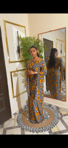 Robe élégante en wax