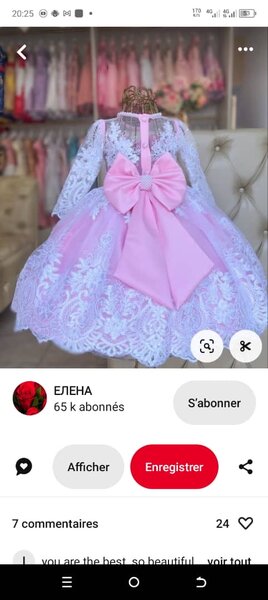 Jolie robe de cérémonie enfant