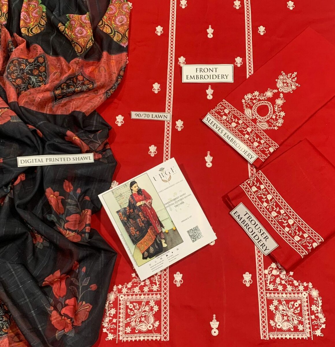 Airjet lawn embroided collection DC FREE