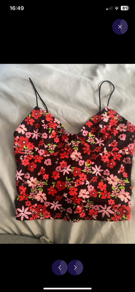 Bershka Top à Fleurs