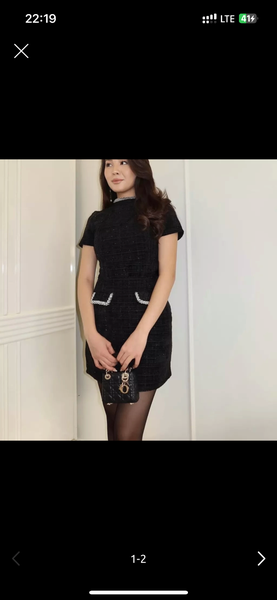 Твидовое платье