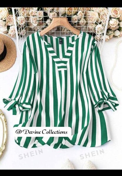 Blouse rayée élégante femme