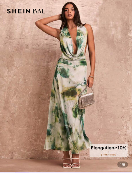 Robe Longue Évasée Imprimée