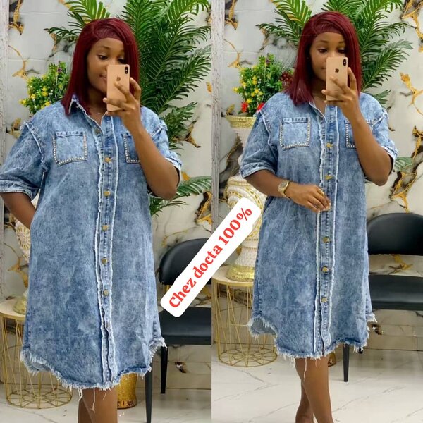 Robe Chemise en Jean Vintage
