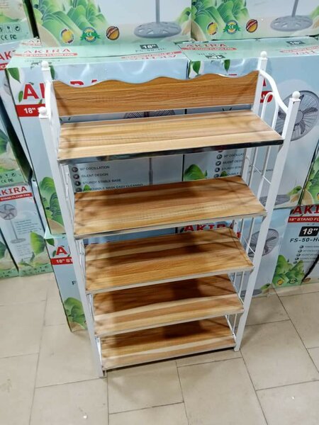 Étagère en bois métal