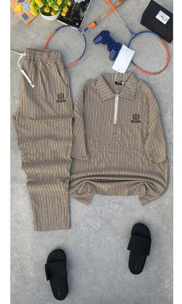 Ensemble décontracté rayé