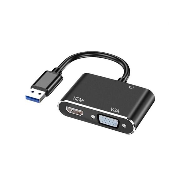 ADAPTATEUR USB VERS  HDMI ET VGA