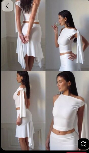 Ensemble asymétrique élégant