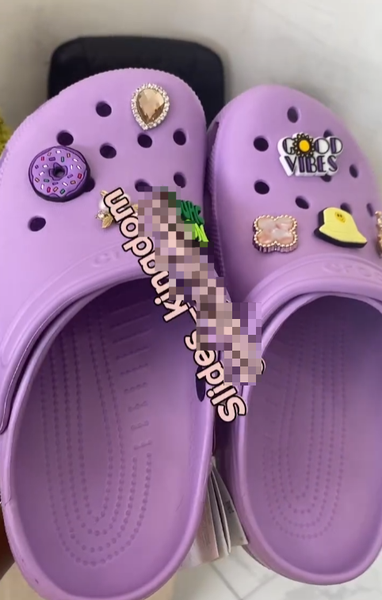 Lilac crocs
