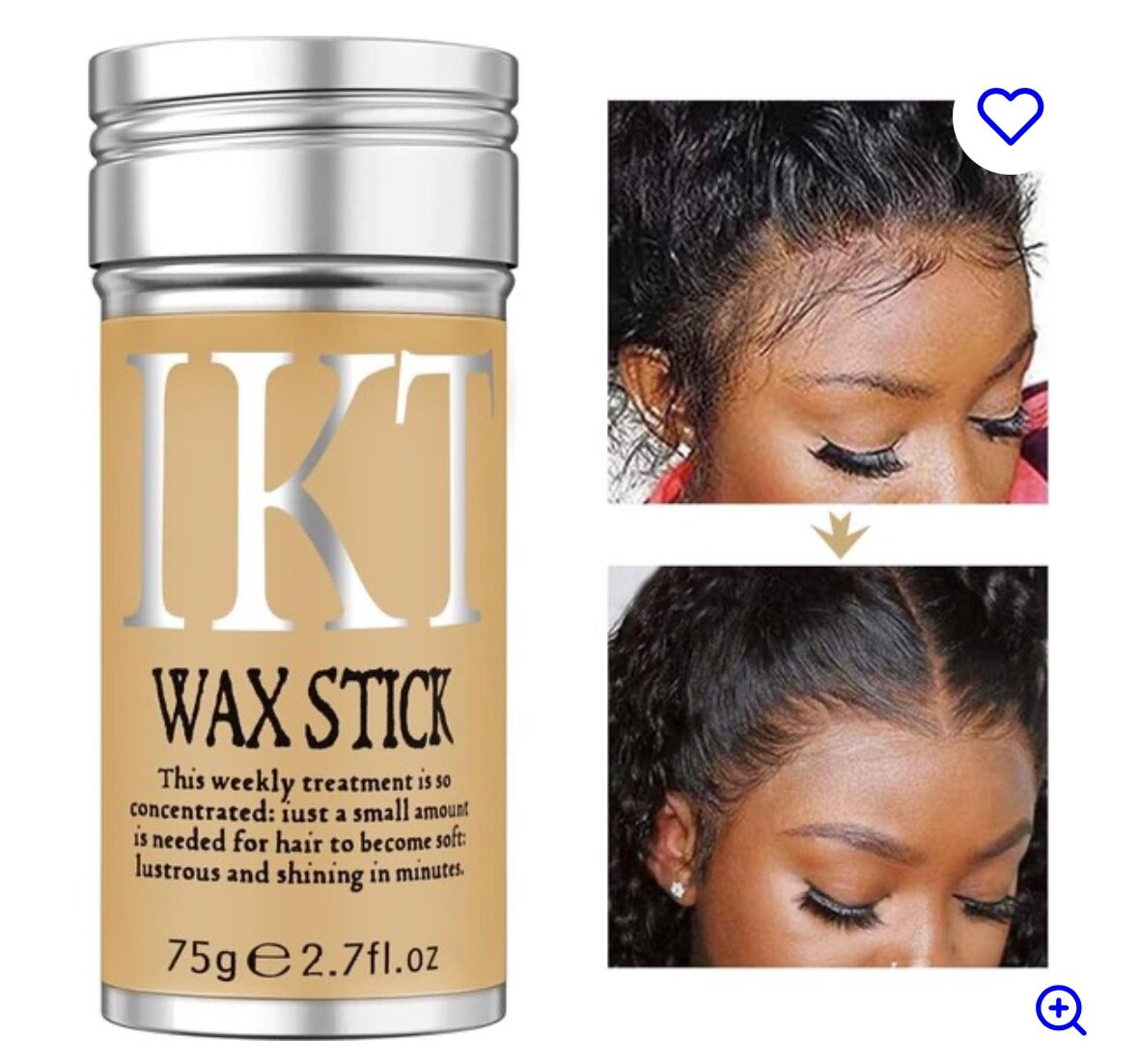 Cire coiffante pour perruque et cheveux