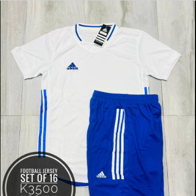 Football set of jersey