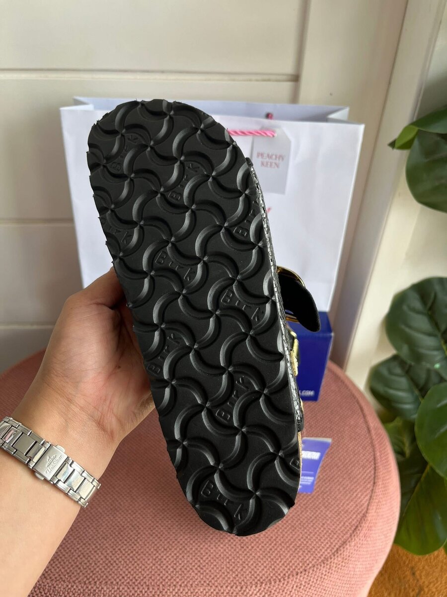 Sandales confort cuir noir