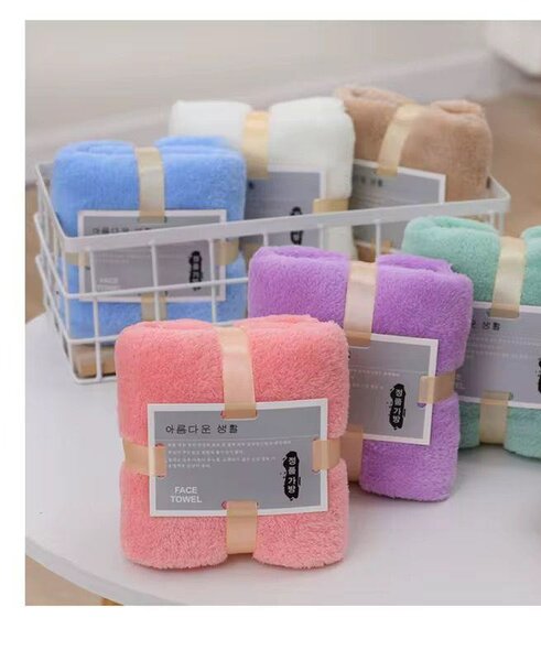 6 Serviettes visage douce