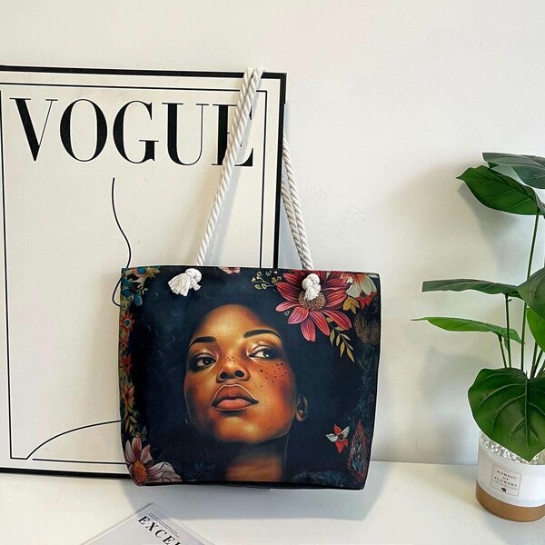 Sac cabas femme imprimé floral