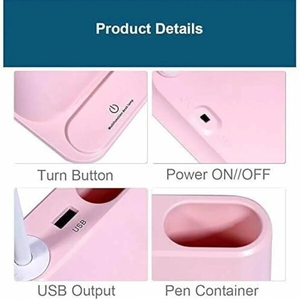 Lampe de bureau avec ventilateur