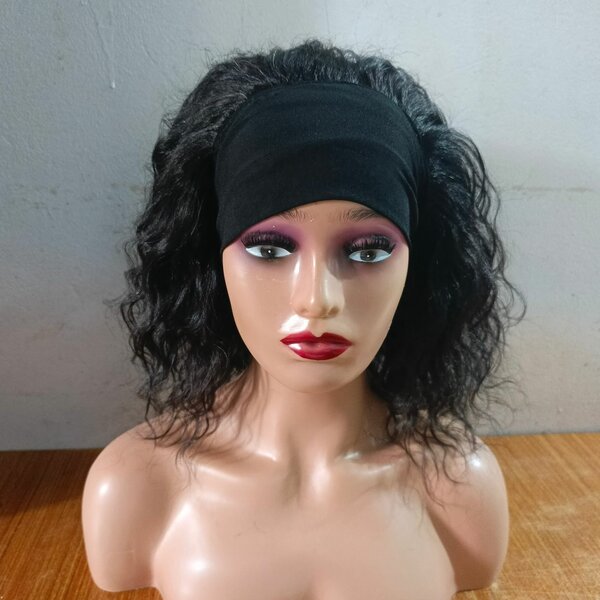 Perruque ondulé naturelle