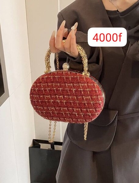Sac à main en tweed chic