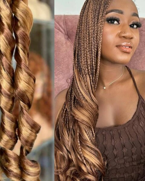 French Curly braid