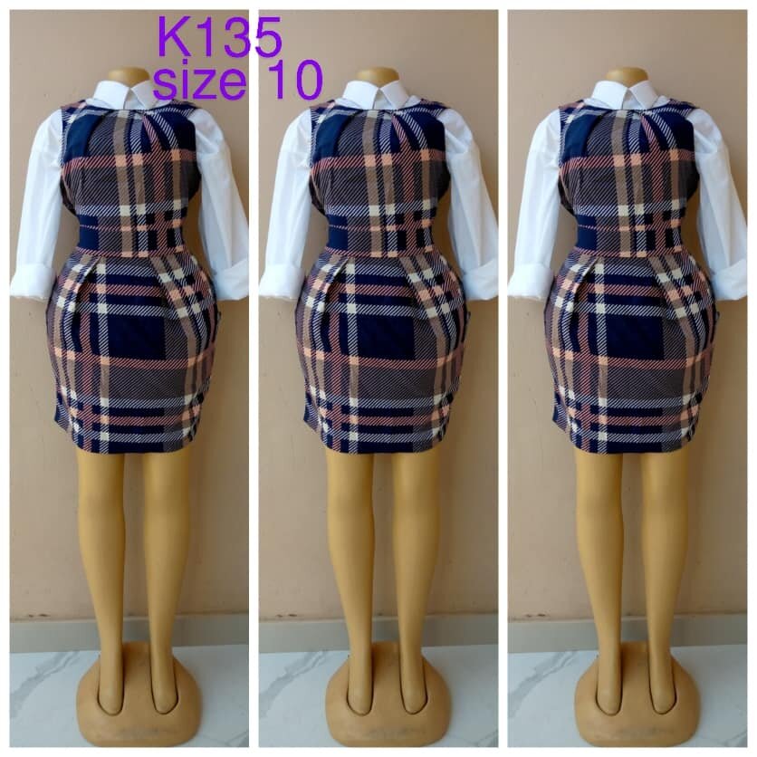 Blue checkered sundress size 10