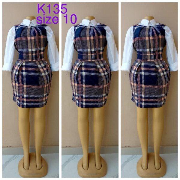 Blue checkered sundress size 10