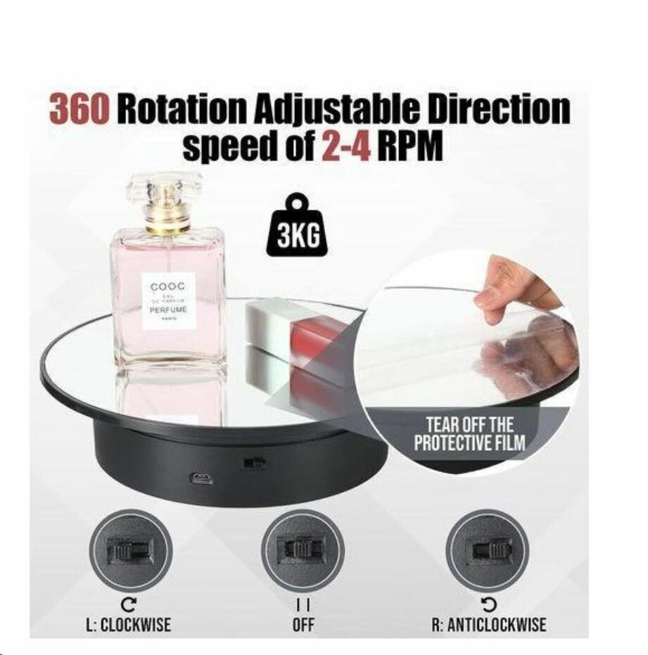 Plateau Tournant Électrique 360°