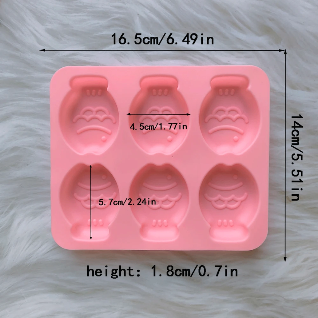 Moules en silicone poisson