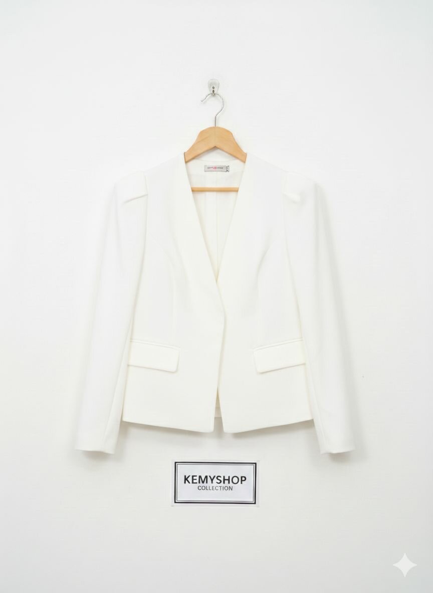 Blazer blanc élégant