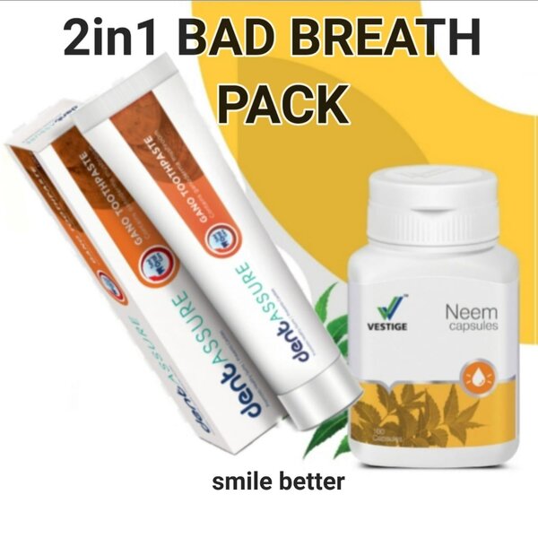 Vestige neem capsule and gano toothpaste