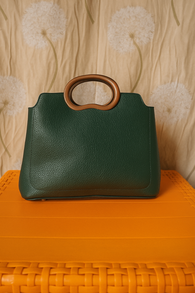 Sac à main vert taille mini