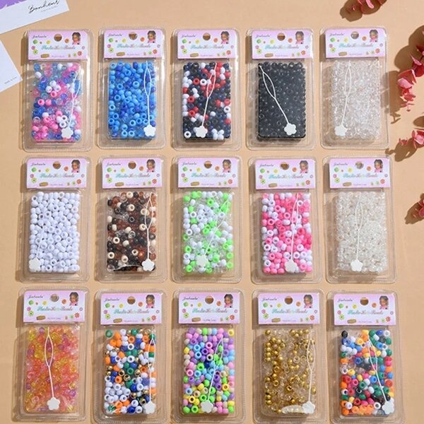 Foreign hair beads for braids (30gh for 1 pack )