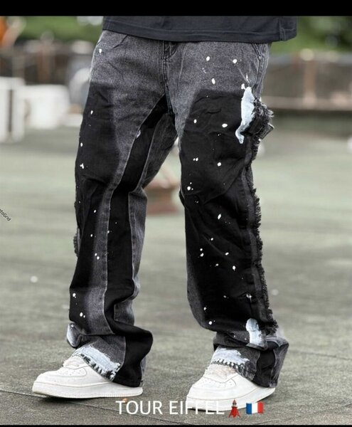 Jeans homme déchirés et personnalisés