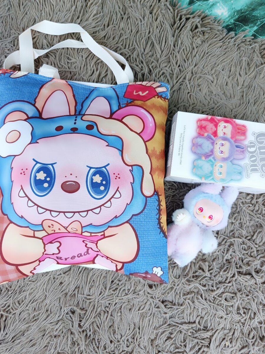 Sac en tissu illustré mignon