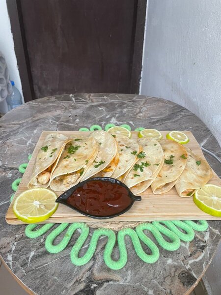 Tacos au Poulet+Viande 1Pièce