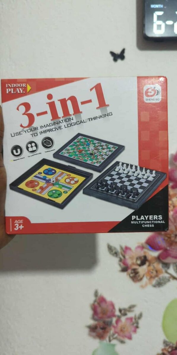 Jeu 3-en-1 multi-plateaux