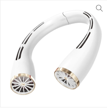 Quiet rechargeable neck fan bladeless turbo mini neck hanging fan portable neck cooling fan