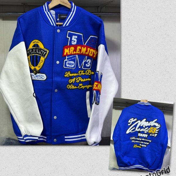 Blouson varsity patchwork