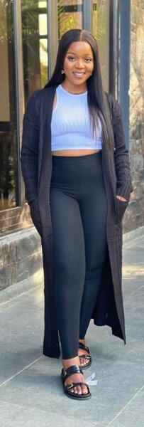 Cardigan black free size