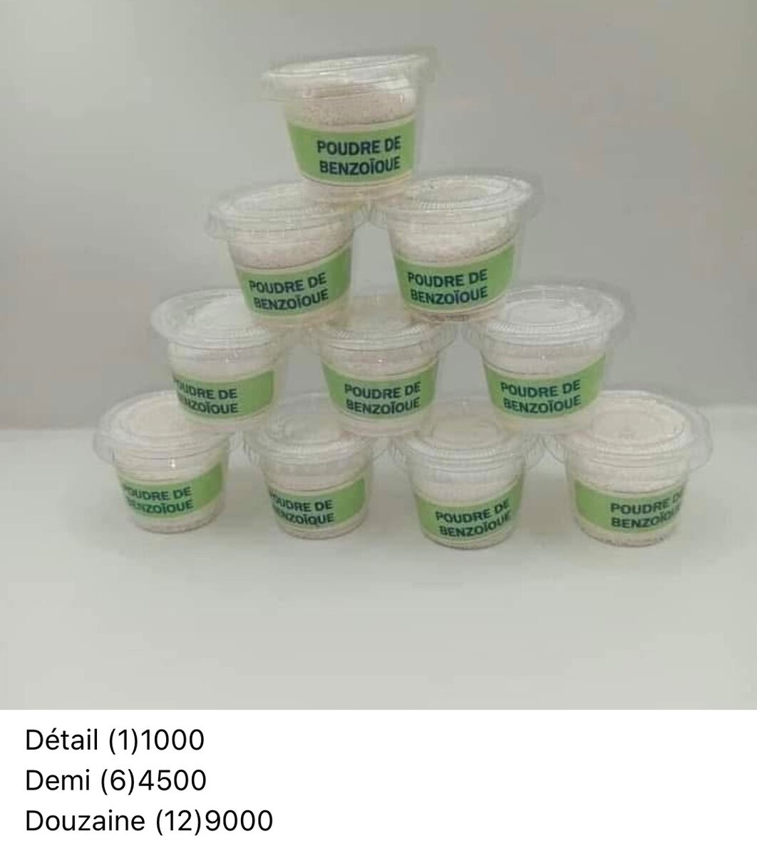 Souffre,hydroquinome,benzoïque