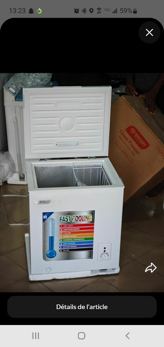 Congélateur rapide et compact