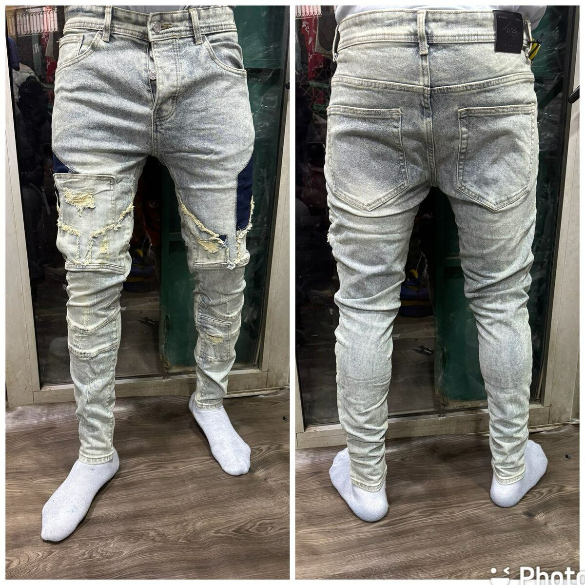 Jeans déchirés tendance homme