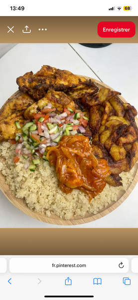 Assiette de Poulet Grillé et Couscous