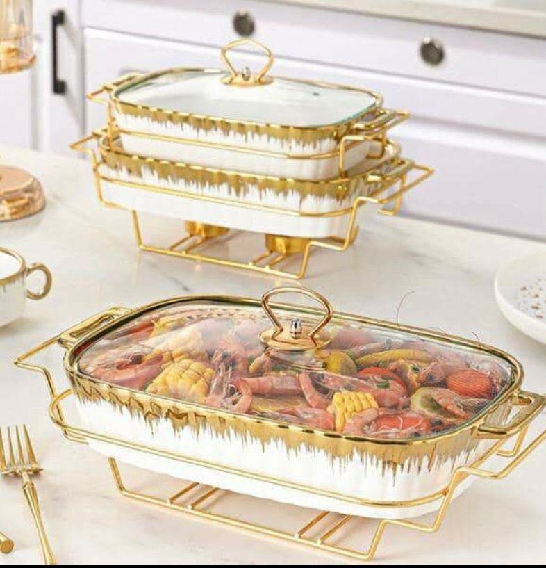 Food storage ceramic bowls