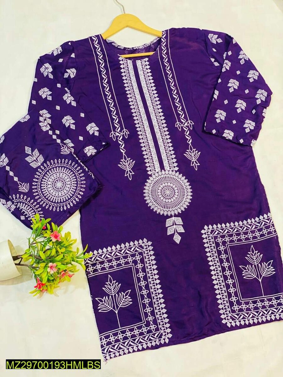2 pcs stitched lawn suit