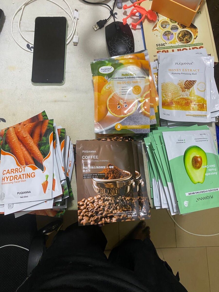 3 Masques hydratants