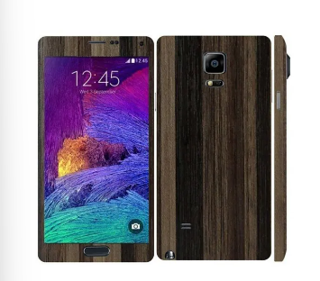 Samsung Galaxy Note 4 Brown Stripped Wooden Texture Mobile Skin