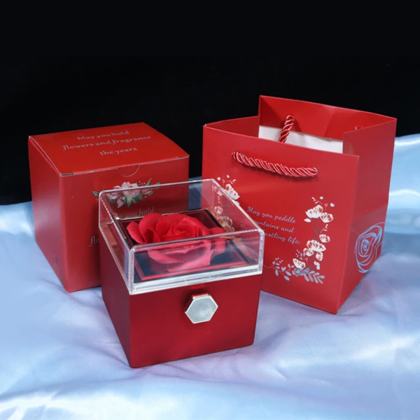 Coffret cadeau rose éternelle