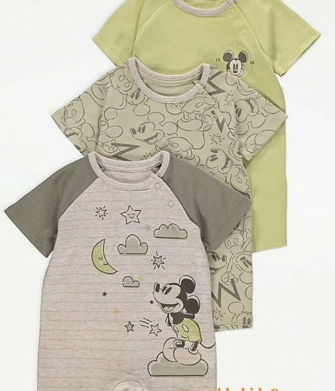 Disney Mickey Mouse 3pack Romper for boys