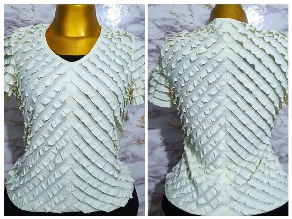 Haut  élégant à motifs