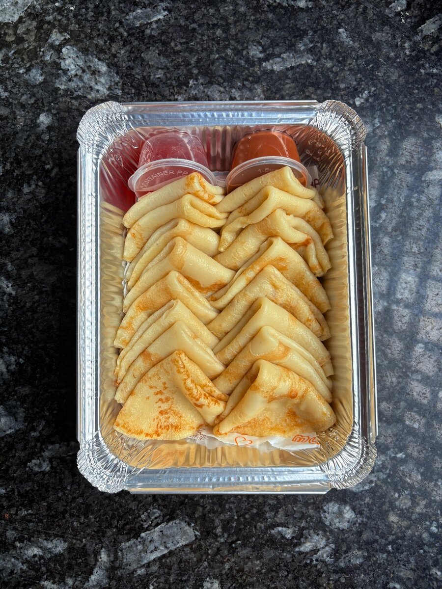 Crêpes natures sucrées